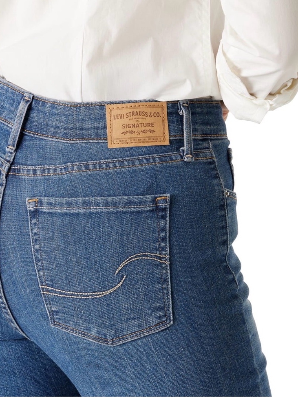 Levi's Women's mid -Rise skinny Blue Denim Jeans
